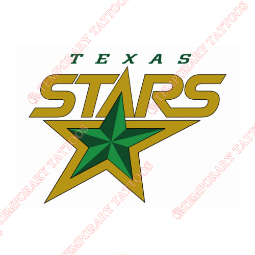 Texas Stars Customize Temporary Tattoos Stickers NO.9168
